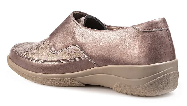 Полуботинки женские демисезонные Solidus Hedda (Solicare Soft) серебристые