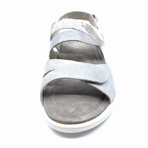 Сандалии летние женские Gina серебристые